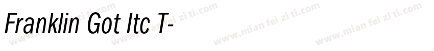 Franklin Got Itc T字体转换